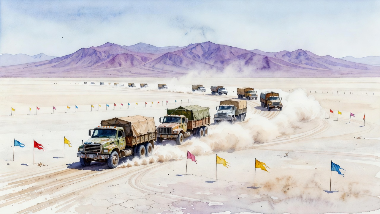 Aug 12 — the whole operation moves out onto the open playa